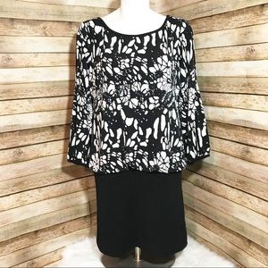 NWT black and white Nicole by Nicole Miller dress